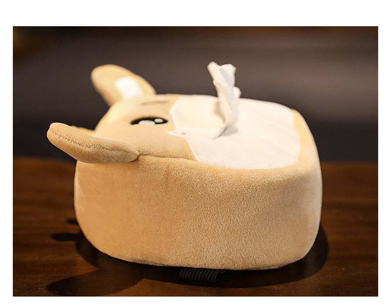 Cute Cartoon Animal Styling Tissue Box Car Back Seat Napkin Storage Holder Universal Car Home Tissue Box Accessories