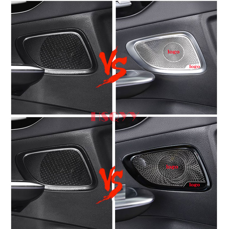 For Mercedes Benz GLC X254 2023 2024 Car Audio Speaker Door Loudspeaker Panel Stickers Cover Trim Accessories Interior Styling
