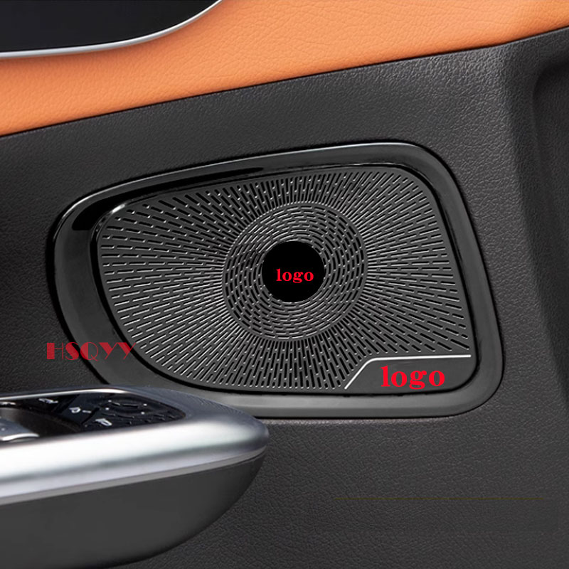 For Mercedes Benz GLC X254 2023 2024 Car Audio Speaker Door Loudspeaker Panel Stickers Cover Trim Accessories Interior Styling