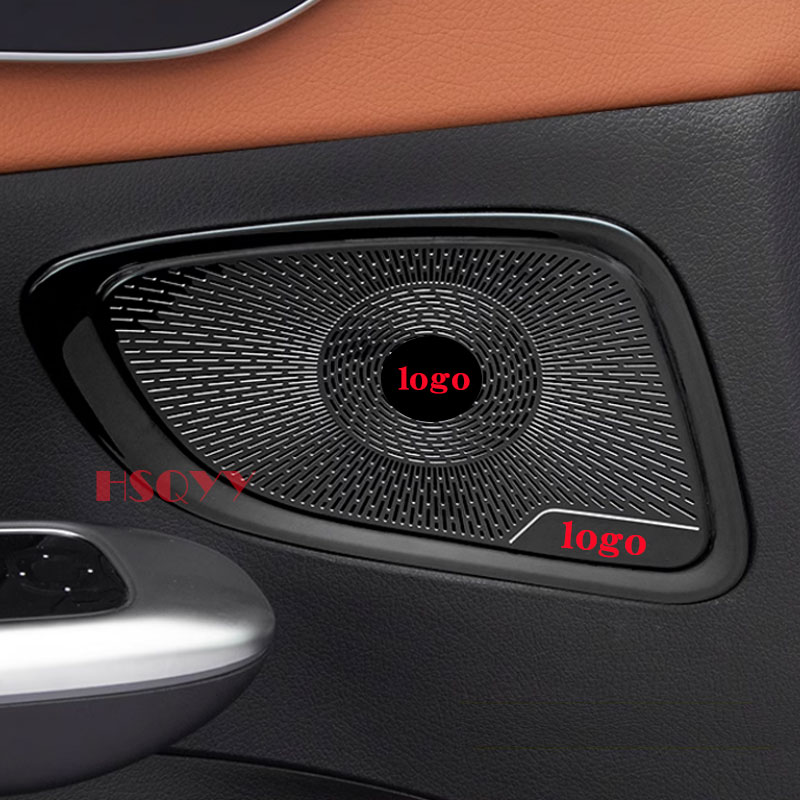 For Mercedes Benz GLC X254 2023 2024 Car Audio Speaker Door Loudspeaker Panel Stickers Cover Trim Accessories Interior Styling