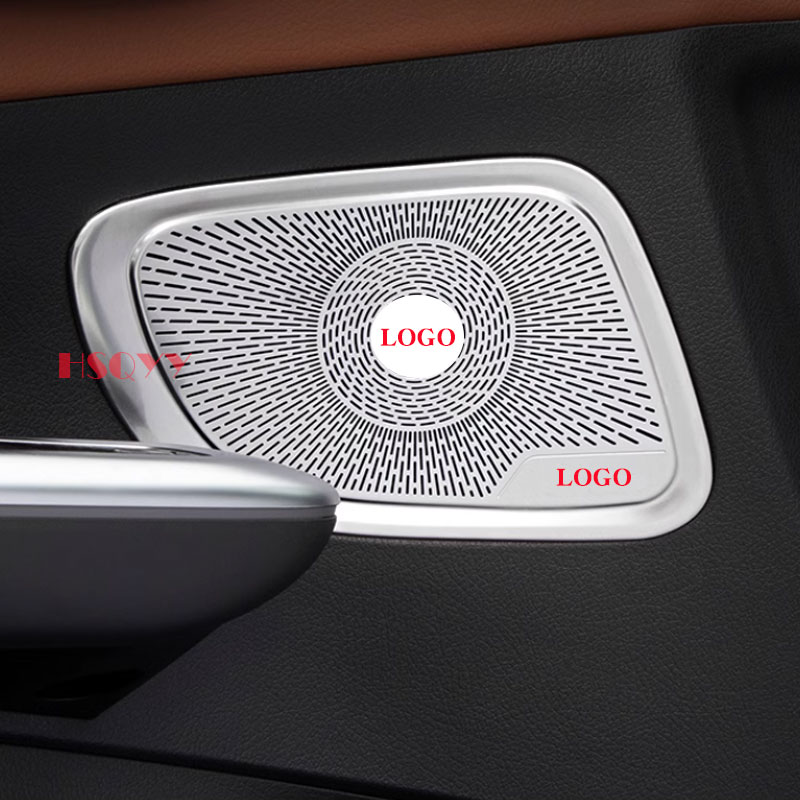 For Mercedes Benz GLC X254 2023 2024 Car Audio Speaker Door Loudspeaker Panel Stickers Cover Trim Accessories Interior Styling