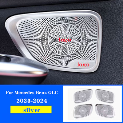 For Mercedes Benz GLC X254 2023 2024 Car Audio Speaker Door Loudspeaker Panel Stickers Cover Trim Accessories Interior Styling