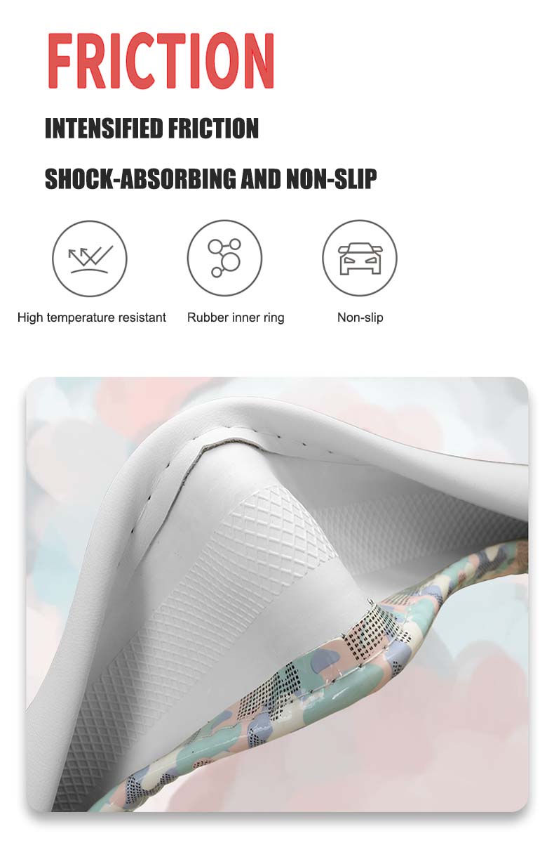 Universal PU Material Stitching Color Contrast Car Steering Wheel Cover Fashion High Quality Auto Accessories 38cm Four Colors