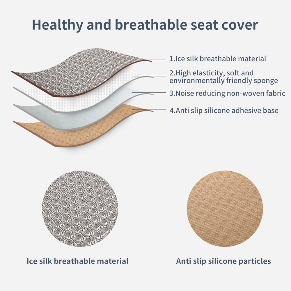 Summer Cool Ice Silk Seat Cover Summer Cool Ice Silk Seat Cover