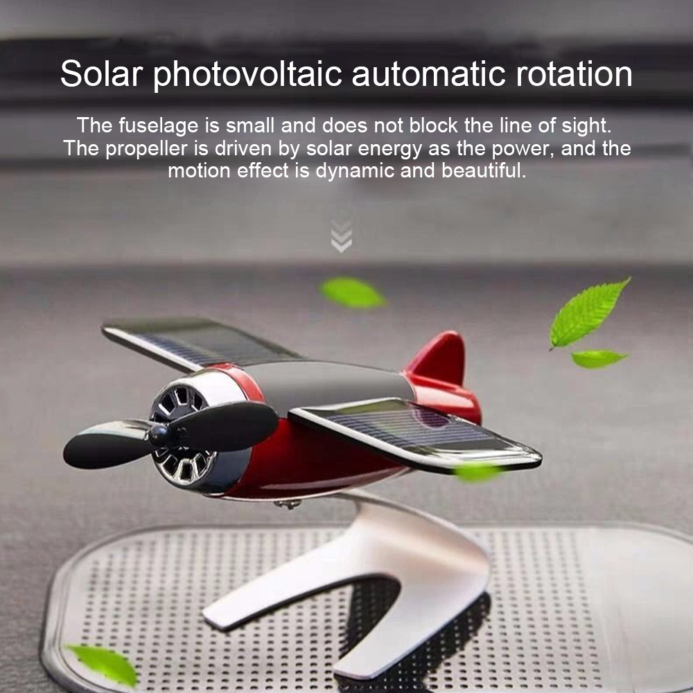 Car Air Freshener Smell In The Styling Solar Airplane Model Center Console Decoration Auto Fragrance Air Fresheners