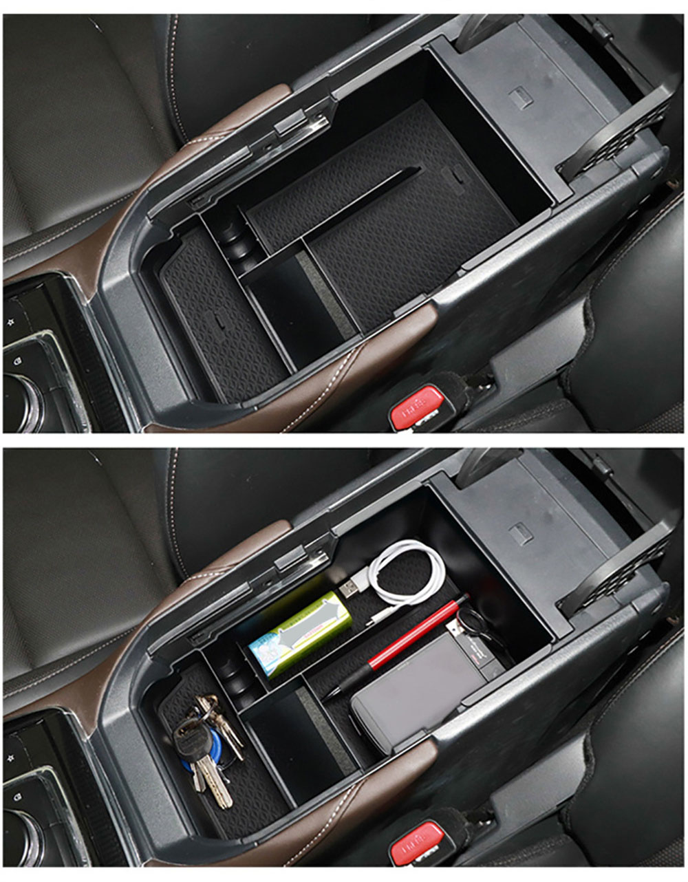 For Mazda CX-30 CX30 2020 2021 Car Accessories Center Storage Box Arm Rest Armest Glove Holder Plate Car Container Organize