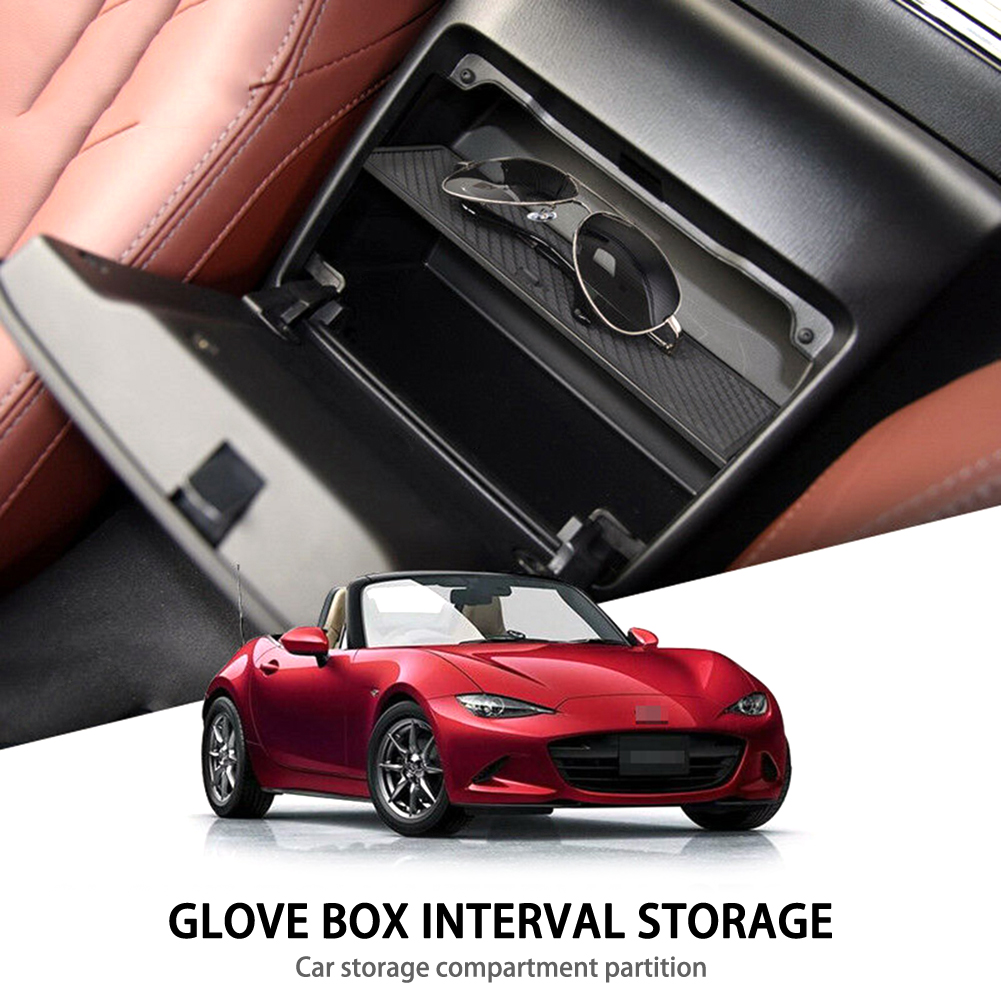 For Mazda MX-5 RF MIATA 2019 Car Center Console Organizer Glove Storage Box Organizers ABS Plastic Glove Box Car Accessories