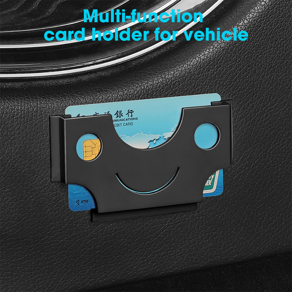 Car Interior Card Holder Multifunctional Portable Card Storage Case Car Organizers Paste Holders Auto Accessories