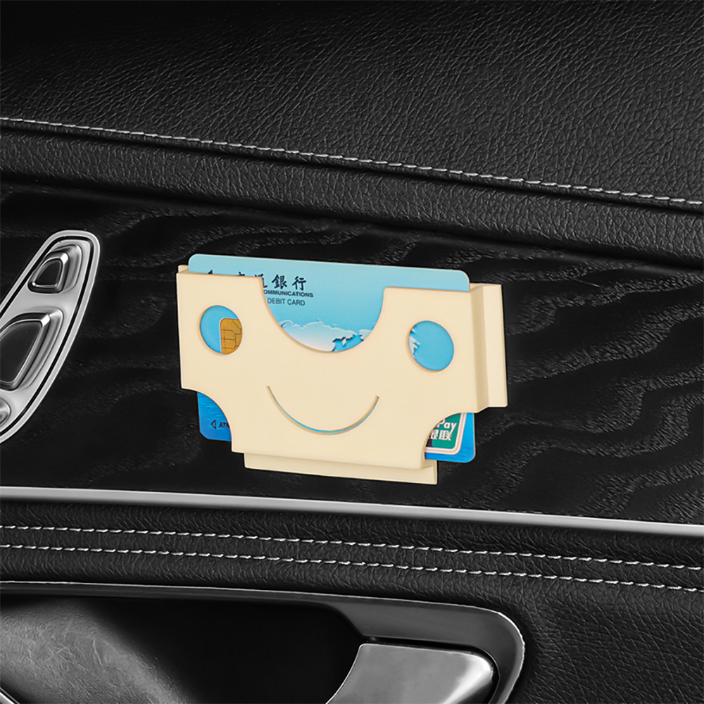 Car Interior Card Holder Multifunctional Portable Card Storage Case Car Organizers Paste Holders Auto Accessories