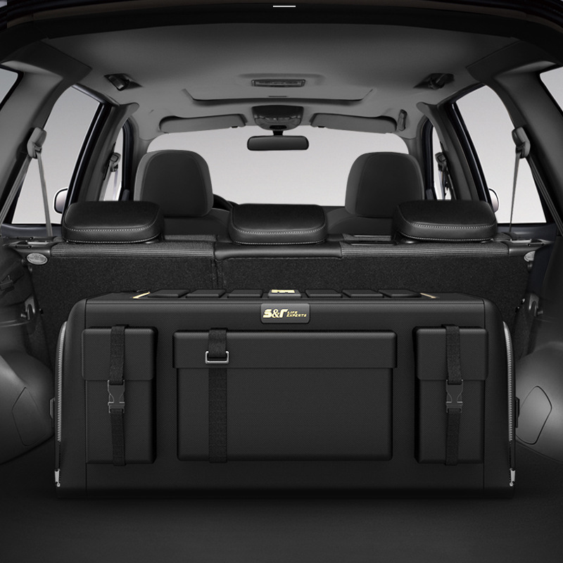 50L/60L/70L Car Trunk Organizer Storage Box Oxford Cloth Auto Organizers Bag Folding Trunk Storage Pockets For Vehicle Sedan SUV