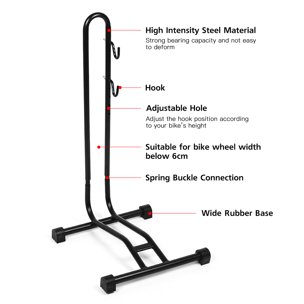 Bicycle Floor Parking Rack Bike Indoor Garage Storage Bike Repair Stand Maintenance Holder Rack for MTB Mountain Bike Accessory