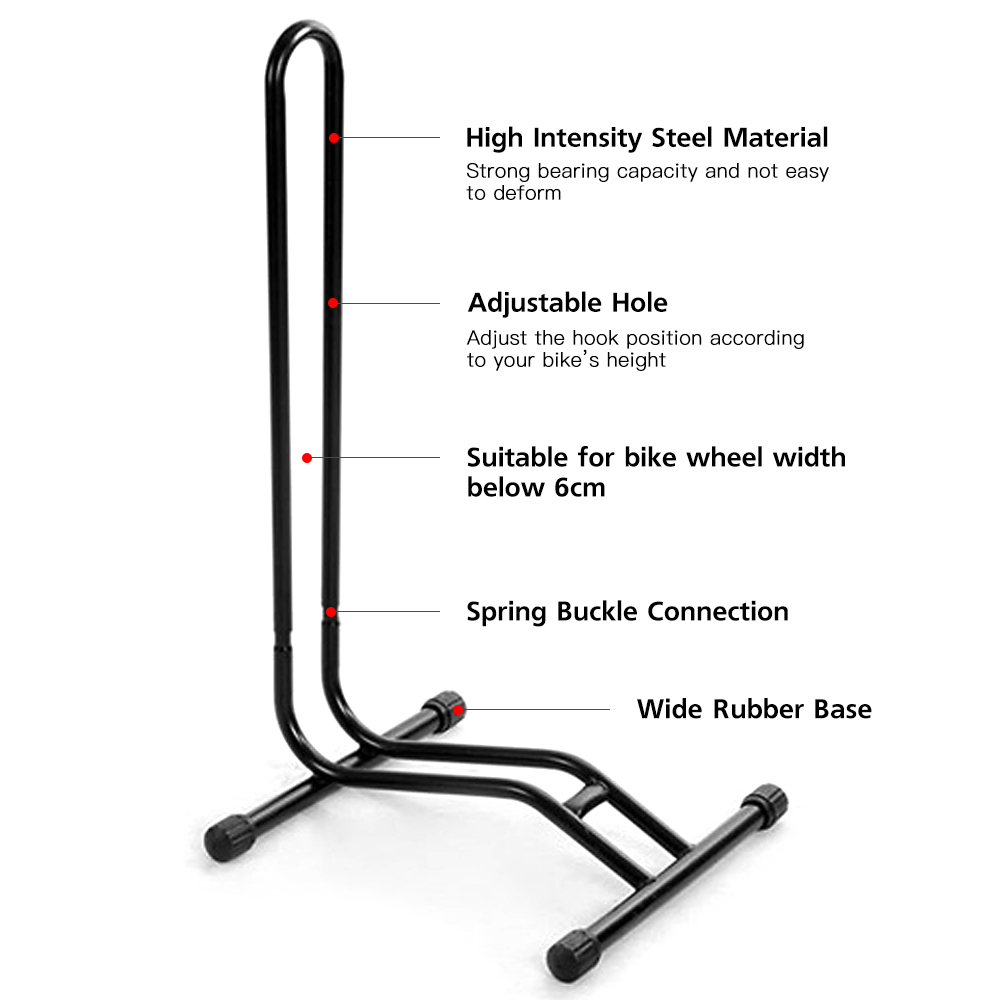 Bicycle Floor Parking Rack Bike Indoor Garage Storage Bike Repair Stand Maintenance Holder Rack for MTB Mountain Bike Accessory