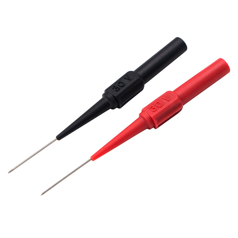 4Pcs 30V Diagnostic Tools Multimeter Test Lead Extention Back Piercing Needle Tip Probes Autotools Automotive Kit Machine 0.7MM