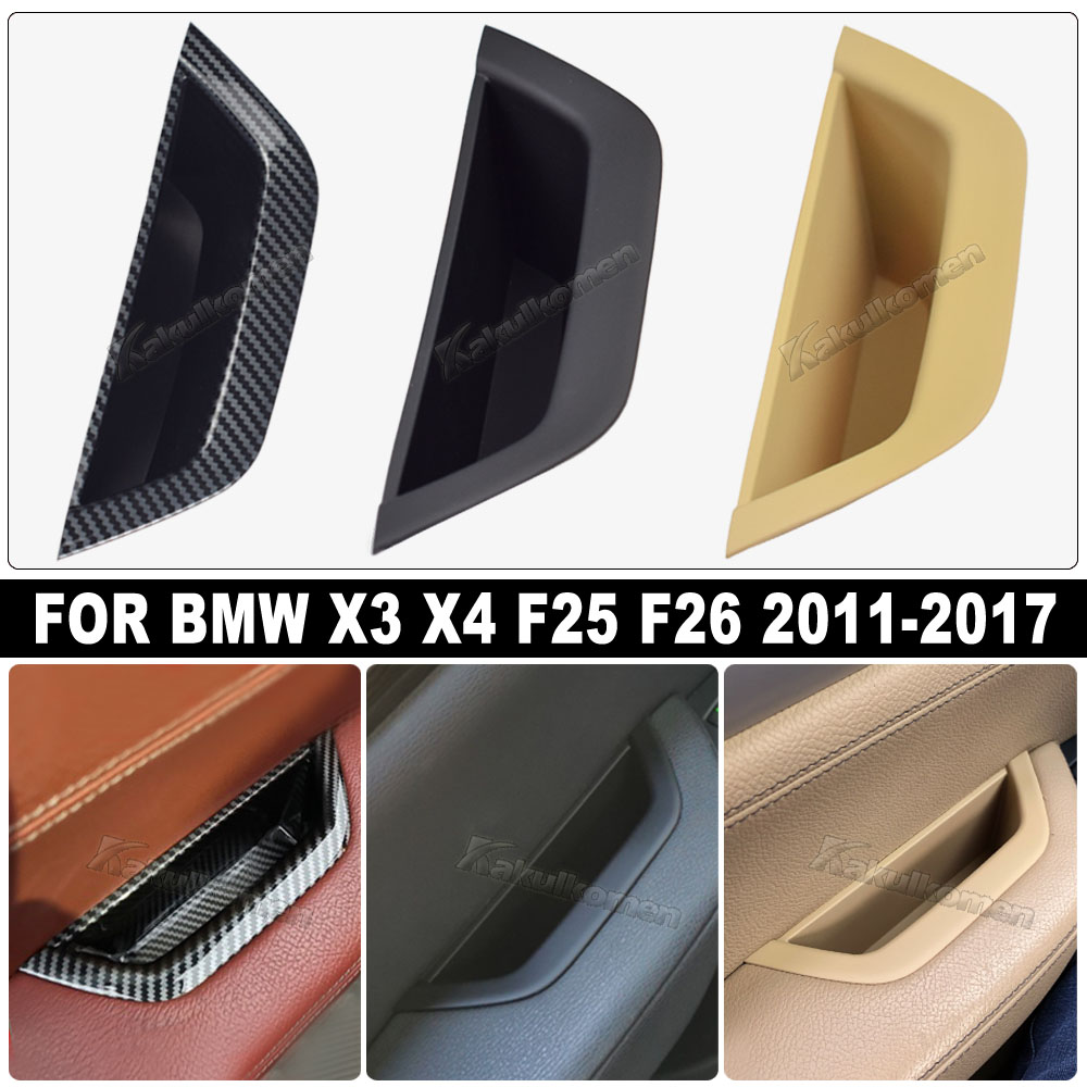 New Interior Door Pull Handle Armrest Panel Cover Storage box LHD RHD For BMW X3 X4 F25 F26 2011-2017