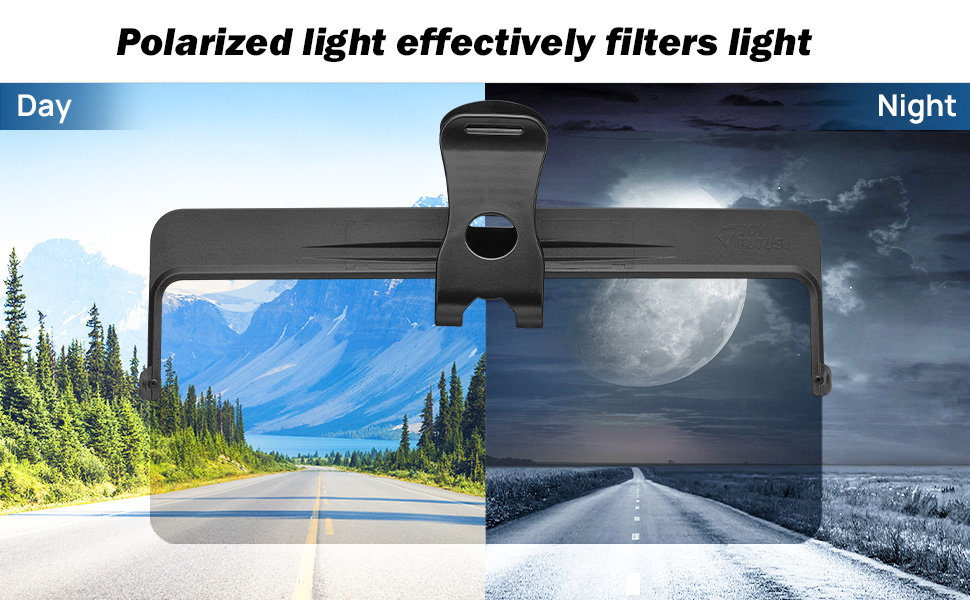 Universal Car Sun Visor Anti-Dazzle Anti-UV Adjustable Blocker Polarized Sunshade Plate Clear Vision SUVs Trucks Car Accessories