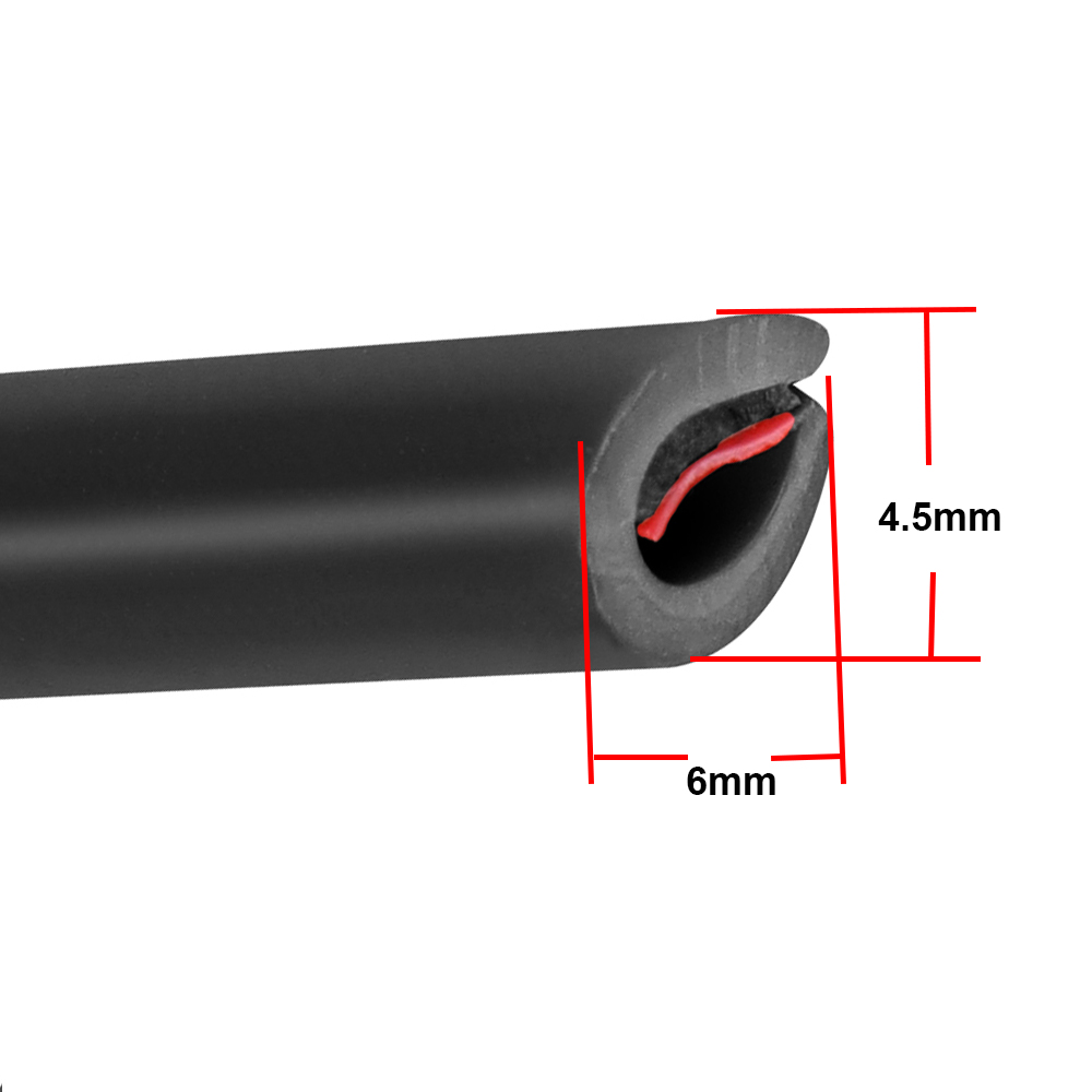 2/5/10M Car Door Protector U Type Universal Car Door Edge Guards Strip Rubber Moulding Sealing Scratch Protector Strip for Auto