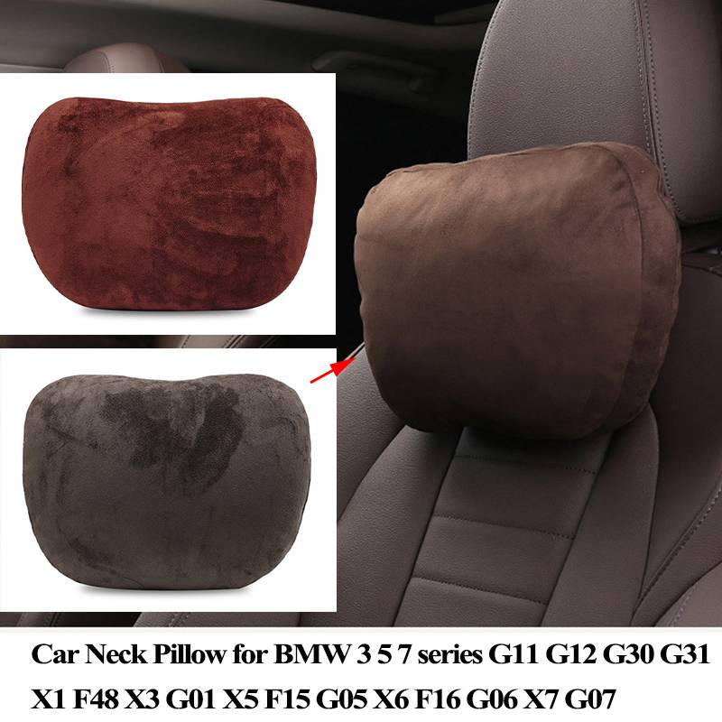 For BMW 3 5 7 X series Car Seat Headrest Neck Pillow for G20 G21 G11 G12 G30 G31 X1 F48 X3 G01 X5 F15 G05 X6 F16 G06 Accessories Uncategorized