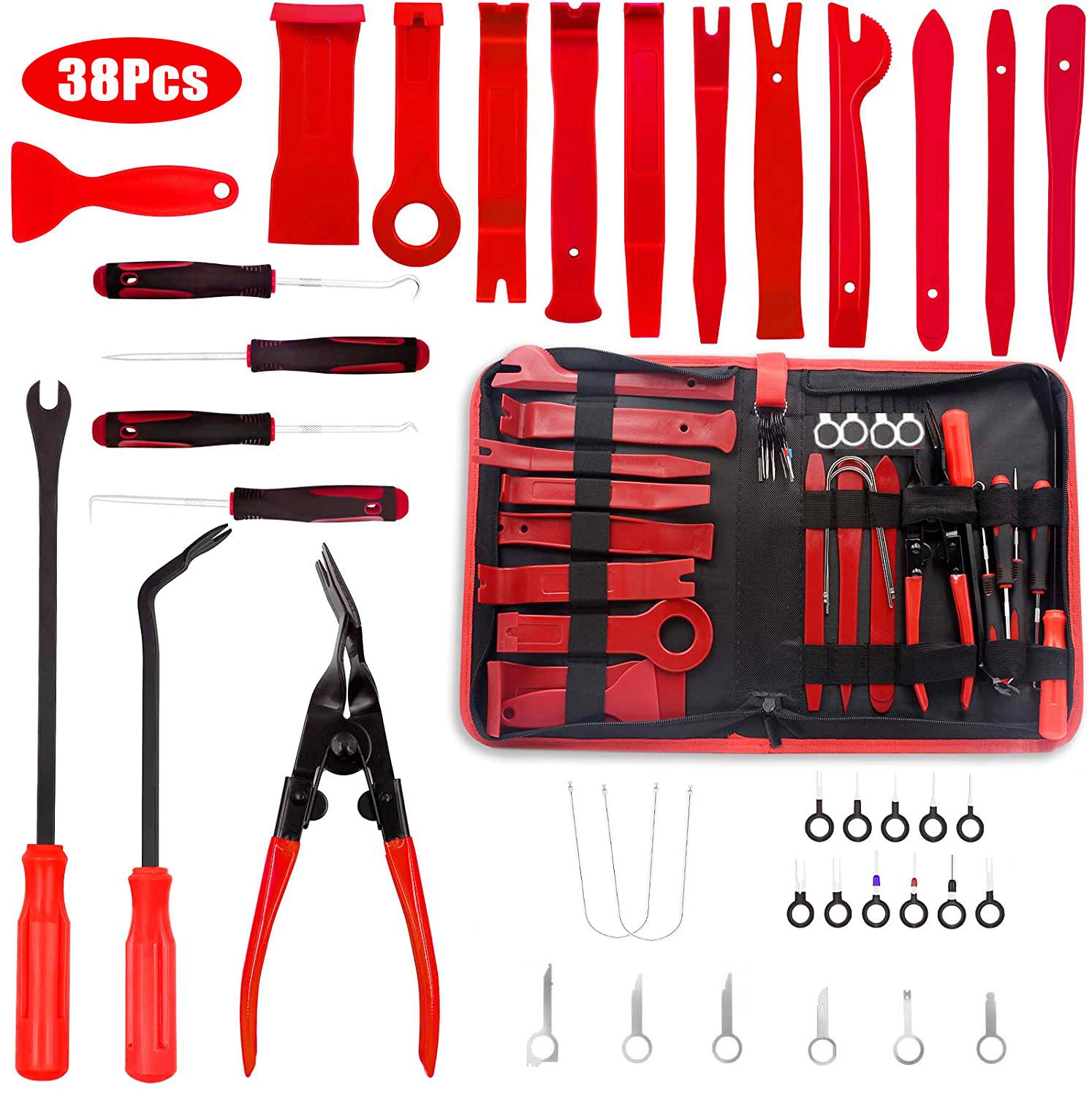 Hand Tool Set Pry Disassembly Tool Interior Door Clip Panel Trim Dashboard Removal Tool Kit Auto Car Opening Repair Tool Set Uncategorized