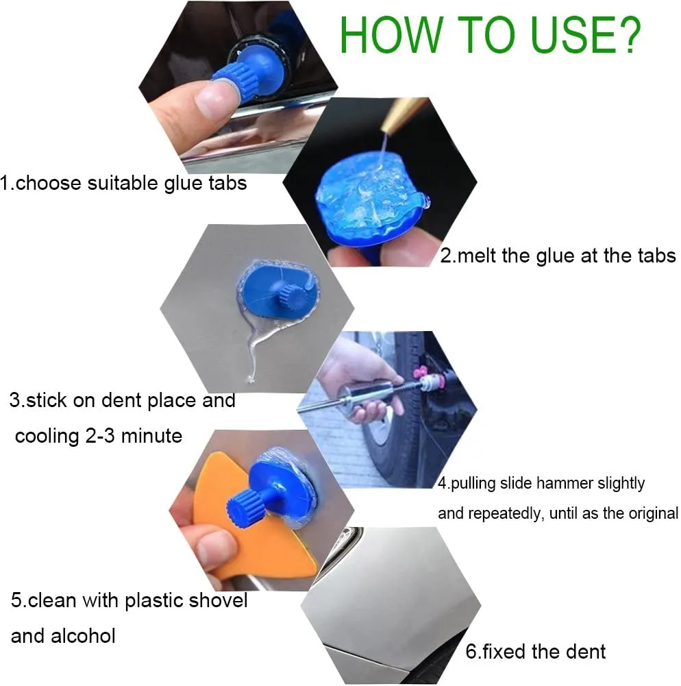 Universal Car Accessories Auto Dent Repair Kit Professional Mechanical Workshop Tools For Car Body Sheet Metal Puller Hail Pit