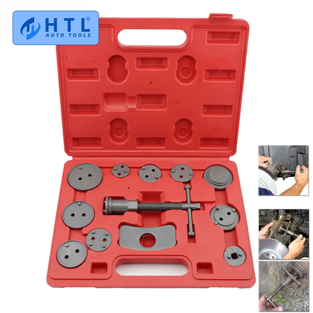 12pcs Universal Car Disc Brake Caliper Wind Back Brake Piston Compressor Tool Kit For Most Automobiles Garage Repair Tools