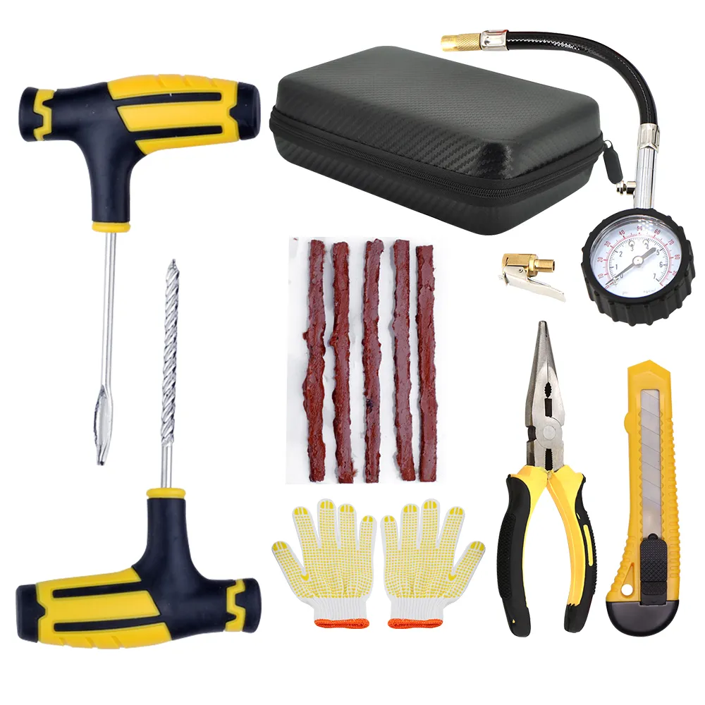 Car Tire Repair Tool Kit