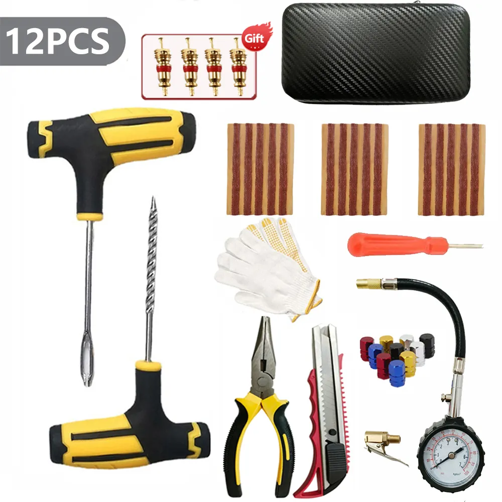 Car Repair Tool Kit Emergency Tubeless Tire