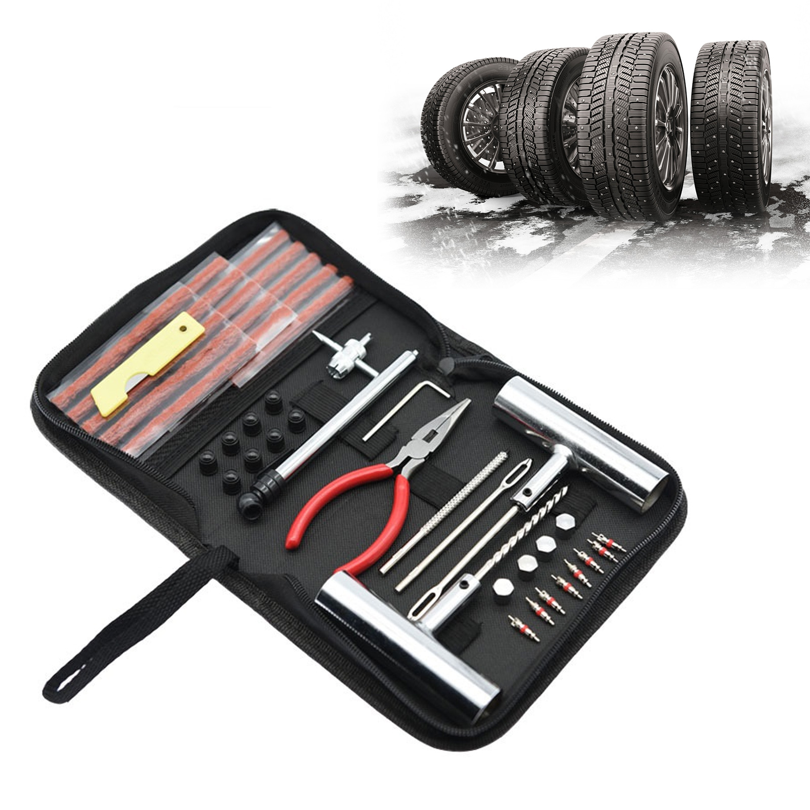 Car Tire Repair Tool Kit